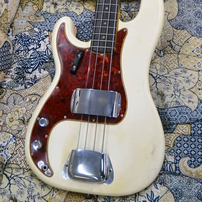 Fender Precision Bass Left Handed 1966 Aged Olympic White image 3