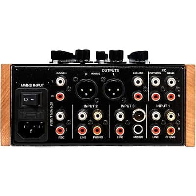 Ecler  WARM2 2-Channel Analog Rotary Mixer - BLACK & NATURAL WOOD GRAIN image 2