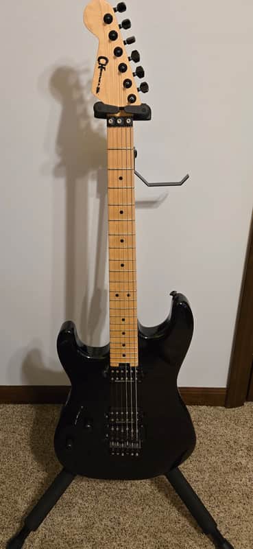 Charvel Pro-Mod San Dimas Style 1 HH FR M Left-Handed 2017 - 2018 - Gloss Black image 1