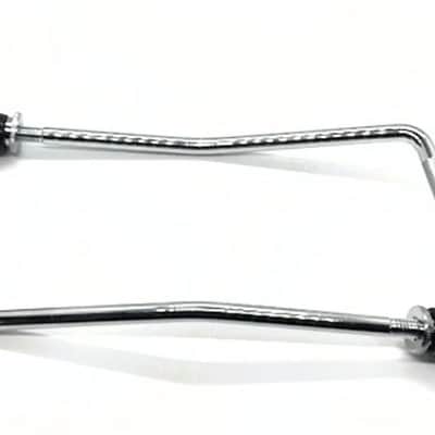 Ludwig Accent CS Custom 9.5mm Gull Wing Style Bass Drum Spurs w/Screw On Tips - NOS - OPEN BOX image 6