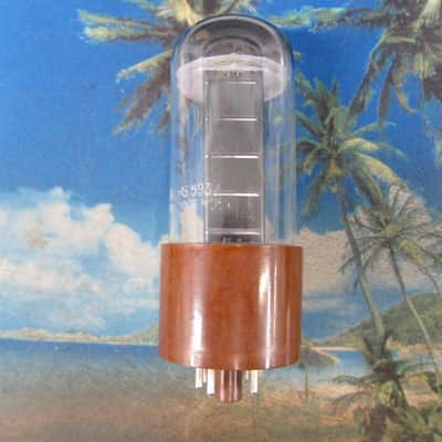 Vintage Sylvania JAN CHS-5931 5U4 Rectifier Tube, Military JAN Spec, Triple Mica, Black Plates, 1950s, USA, SUPERB 1950s image 2