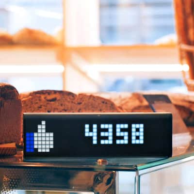LaMetric Time LM 37X8 Wi-Fi Smart Home Clock, Black image 6