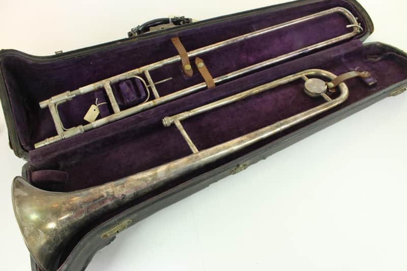 Conn 38H .485 Bore Tuning In The Slide Trombone NICE image 1