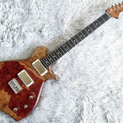 【Masterpiece】Japanese Hand Crafted Exotic 1-Piece Burl Bubinga! Black Zoo Works Rotan - Handmade in Japan | Suhr Aldrich | image 1