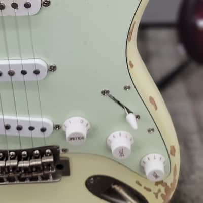 AIO S3 Electric Guitar - Relic Olympic White (Ebony Fingerboard) GS-001 image 9