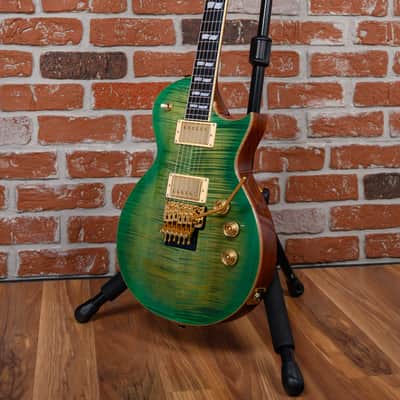 ESP USA Custom Shop Eclipse FR Flame Maple Top Lime Burst 2022 w/OHSC image 5