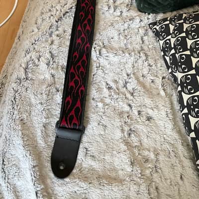 Dunlop D38-11RD Classic Woven Strap 2010s - Flambe Red image 2