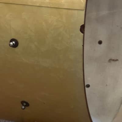 Ludwig & Ludwig 28" Concert Bass Drum PROJECT Vintage 20's 30's White Marine Pearl image 6