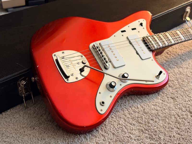 MJT Jazzmaster - Candy Apple Red Relic | Reverb