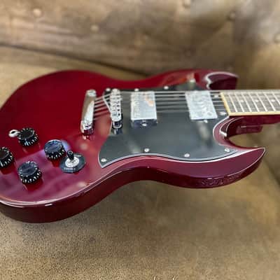 SX Guitars SE4SK TWR (SG Style) Pack Wine Red image 6