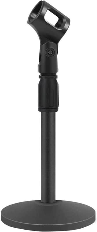 Desktop Microphone Stand, Upgraded Adjustable Table Mic Stand with Non-Slip Metal Base for Blue Yeti Snowball Spark & Other Microphone image 1