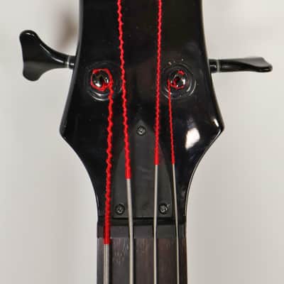 Brownsville New York Bat Electric Bass Guitar Hot Rod Flame w/ Gig Bag image 5
