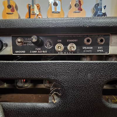 Fender Bassman FEIC Pre CBS AA864 Amplifier Head 1965 image 9