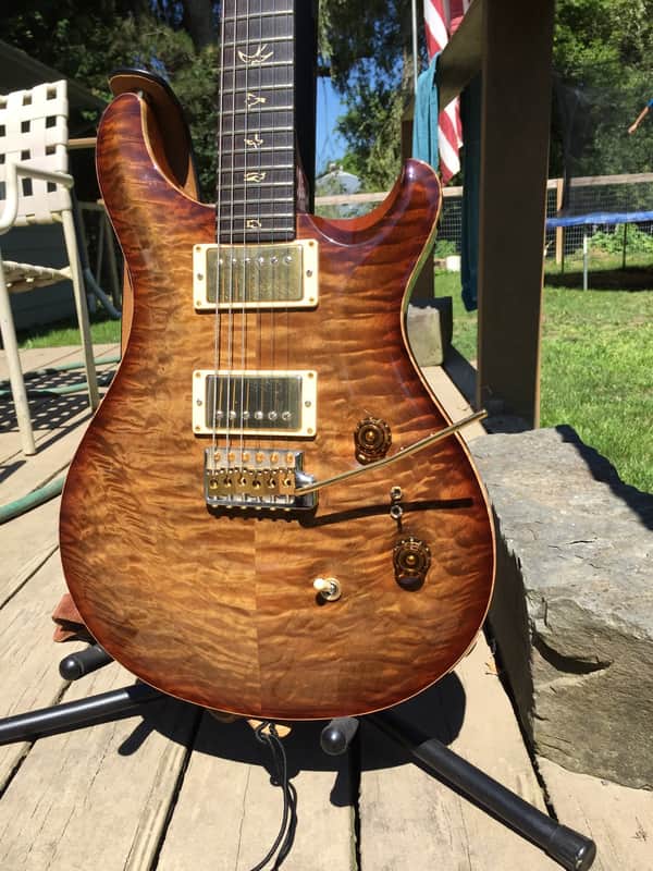 PRS Custom 24 2009 Artist Grade "Killer Quilt" Almond Burst image 1
