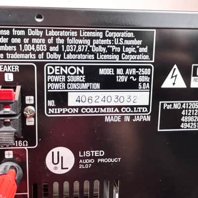 Denon AVR-2500 7.1 Surround Receiver image 12