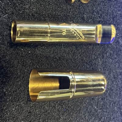 Vandoren Paris T6 V16 Metal Tenor Saxophone Mouthpiece Gold W/ Ligature and Cap image 1