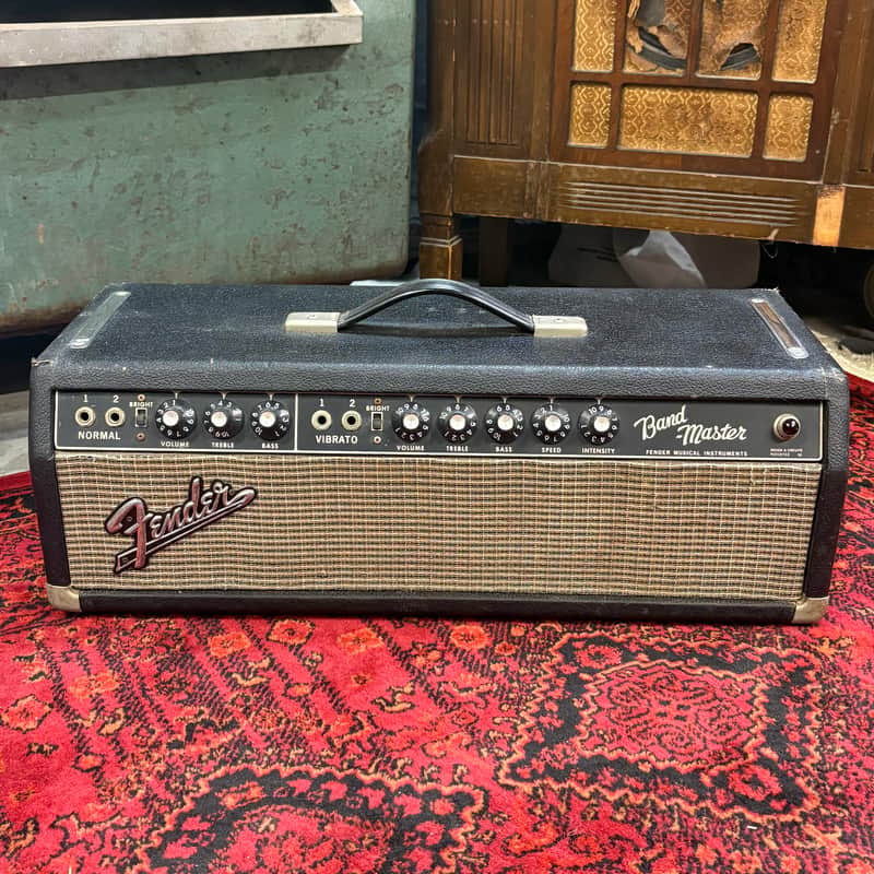 1967 Blackface Fender Bandmaster Guitar Amp Head image 1