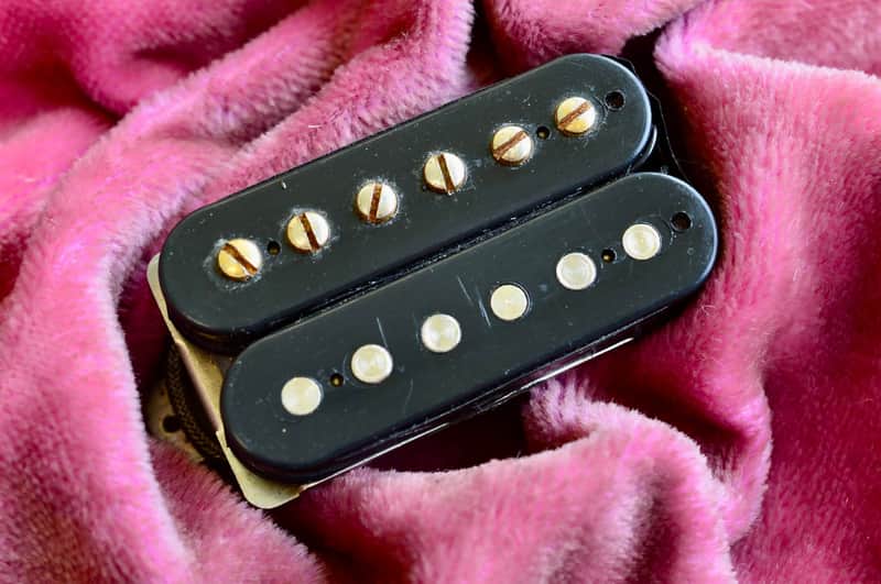 Vintage 1960 Gibson Double Black Patent Number PAF 8.04k Pickup Les Paul Standard Burst Humbucker image 1