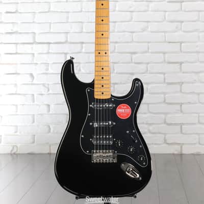 Squier Classic Vibe '70s Stratocaster HSS with Maple Fretboard - Black **New In Box** image 9