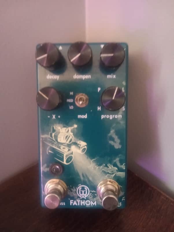 Walrus Audio Fathom Multi-Function Reverb Limited Edition - Luna Series 2020 - Black / Yellow Tank image 1