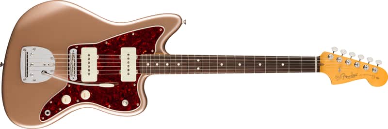 Fender American Professional Classic Jazzmaster Rosewood FB Faded Firemist Gold with Bag