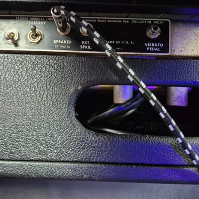 Fender Showman 2-Channel 85-Watt Guitar Amp Head 1967 - Black Panel image 8