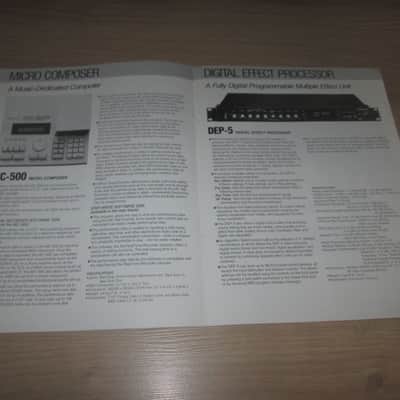 Roland collection Vintage New Product News Catalogs (1985/1986/1987) - Synthesizer Brochure/Catalog - Rare image 9