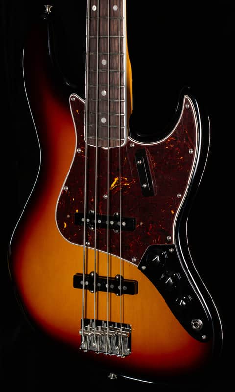 Fender American Vintage II 1966 Jazz Bass Rosewood Fingerboard 3-Color Sunburst (898) image 1