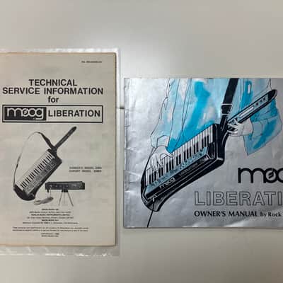 Moog Liberation white, from spanish 70's band Asfalto, signed by Bob Moog + original manuals + original case image 17