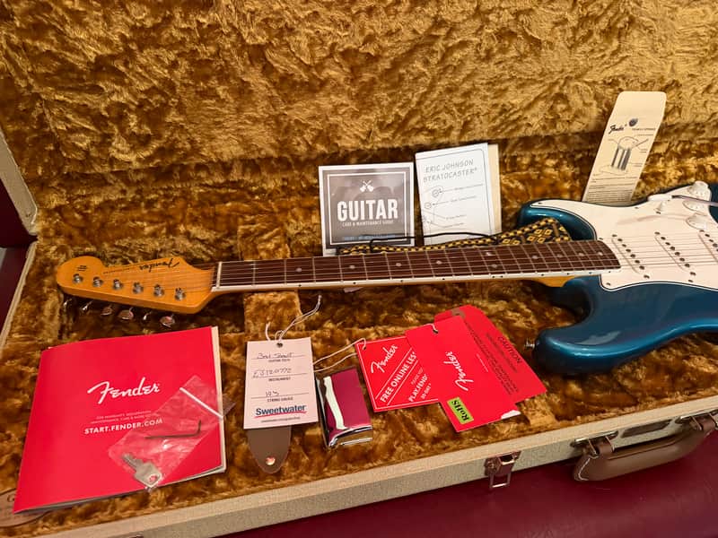 Fender Eric Johnson Stratocaster with Rosewood Fretboard 2009 - 2018 - Lucerne Aqua Firemist image 1