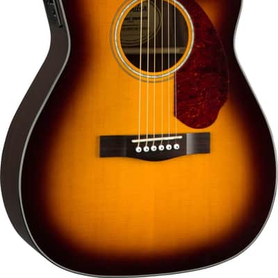 Fender CC-140SCE Concert Acoustic-Electric Sunburst w/Hard Case image 1