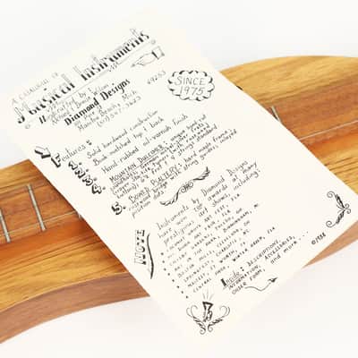 1989 Richard & Denise Wilson (Diamond Designs) "Hearts" Dulcimer - Like New with Case & Paperwork! image 14