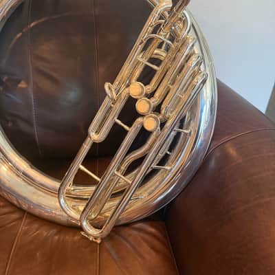Eastman EPH495 Silver Bb Sousaphone - with Neck, Bits, and Case image 2