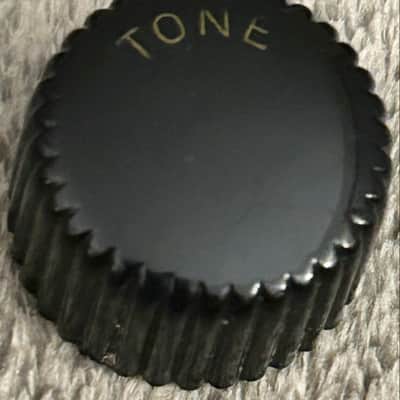 Harmony Silvertone Vintage USA Cupcake Tone Knob Black 1960s image 1