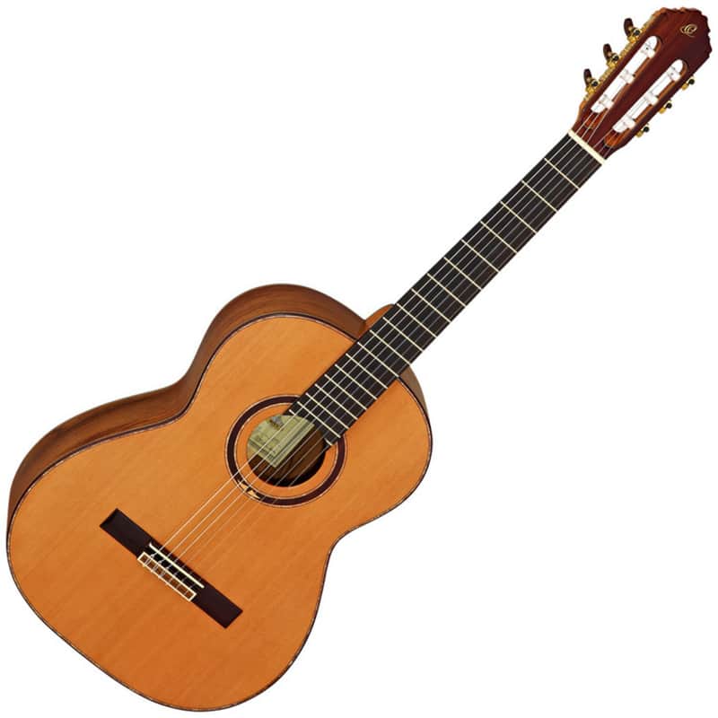 Ortega M7CS Custom Master Selection Series Solid Canadian Red Western Cedar Top Mahogany Neck 4/4 Size Nylon 6-String Classical Acoustic Guitar w/Deluxe Hard Case image 1