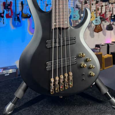 Ibanez BTB Bass Workshop BTB605LM 5-string Electric Bass Guitar - Black Flat, Free Plek, 449 image 4