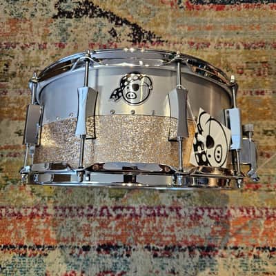 Pork Pie 14x6.5" Aluminum/Maple Hybrid - Champagne Sparkle image 2