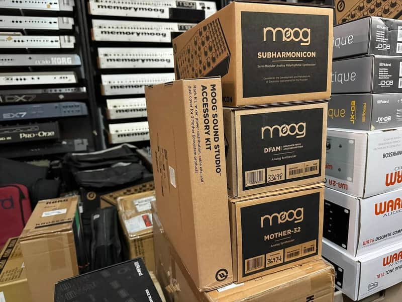 Moog Sound Studio 3 Mother-32 / DFAM / Subharmonicon | Reverb