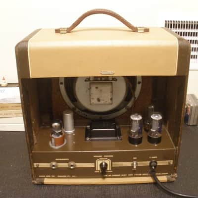 Vintage 1947-8 Supro Supreme Tube Combo Amp - 2 Tone Brown - Valco Made - Very Clean! image 2