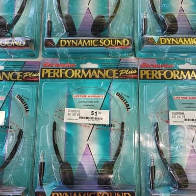 Lot Of 6 NOS Discwasher 1535 1996 sealed Stereo Headphone Dynamic Sound NEW image 4