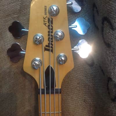 Ibanez ATK 305 Natural Finish Active Electric Bass Guitar image 4