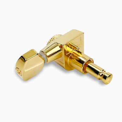 NEW True Lok Mid-Size Locking Tuners - 6-in-line, Single Pin TK-7107-002 GOLD image 3