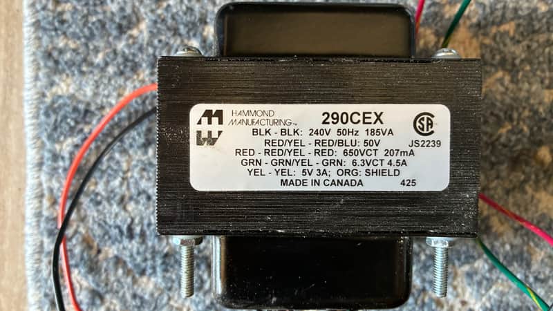 EUOPEAN VOLTAGE Hammond 290cex Power Transformer 2025 - Black image 1