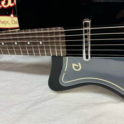 Danelectro Left-Handed Lefty '56 Singlecut Baritone Guitar - Black image 4