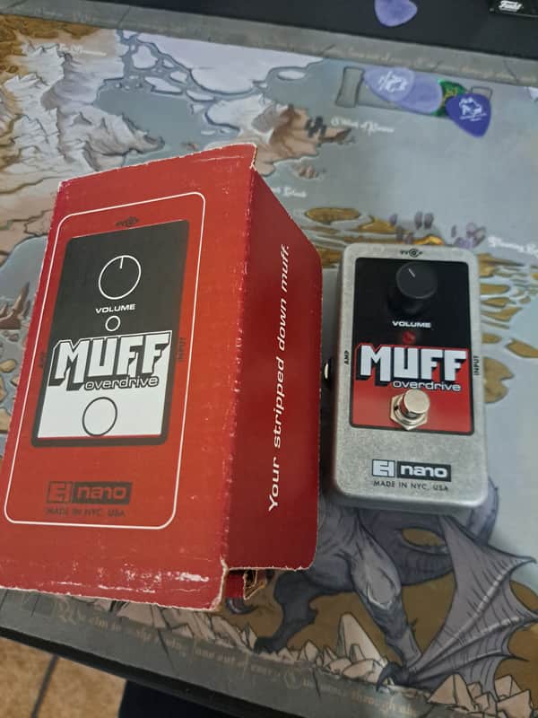 Electro-Harmonix Nano Muff Overdrive 2010s - Red / Grey image 1