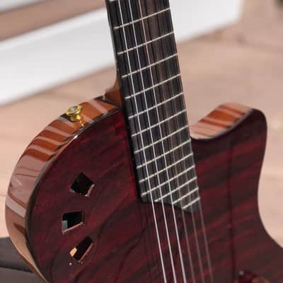 Cordoba Limited Edition Stage Nylon-string Acoustic-electric Guitar Garnet w/Padded Gig Bag image 9