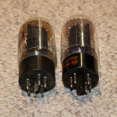 Vintage Original 1965 1966 Fender Blackface RCA 6L6 Tubes - No Tariffs image 3