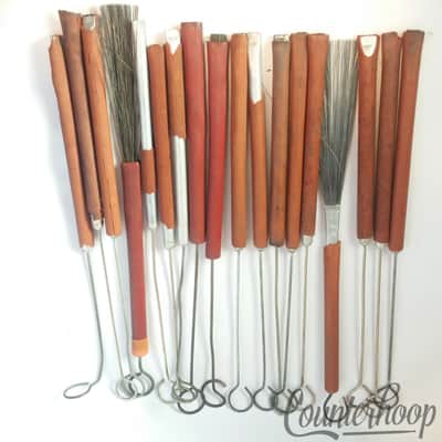 9x Pairs Ludwig/WFL Wire Brushes Jazz Snare Drum Set Sticks Retractable USA 60s image 4