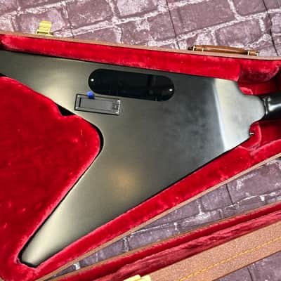 Epiphone Flying V Prophecy 2024 Black Aged Gloss w/ UPGRADED GIBSON CASE New Unplayed 6lbs12oz #158 image 10
