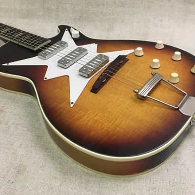Airline 7209 Harmony Stratotone Roy Smeck 3 Dearmond Pickup 1960 Vintage Sunburst image 11